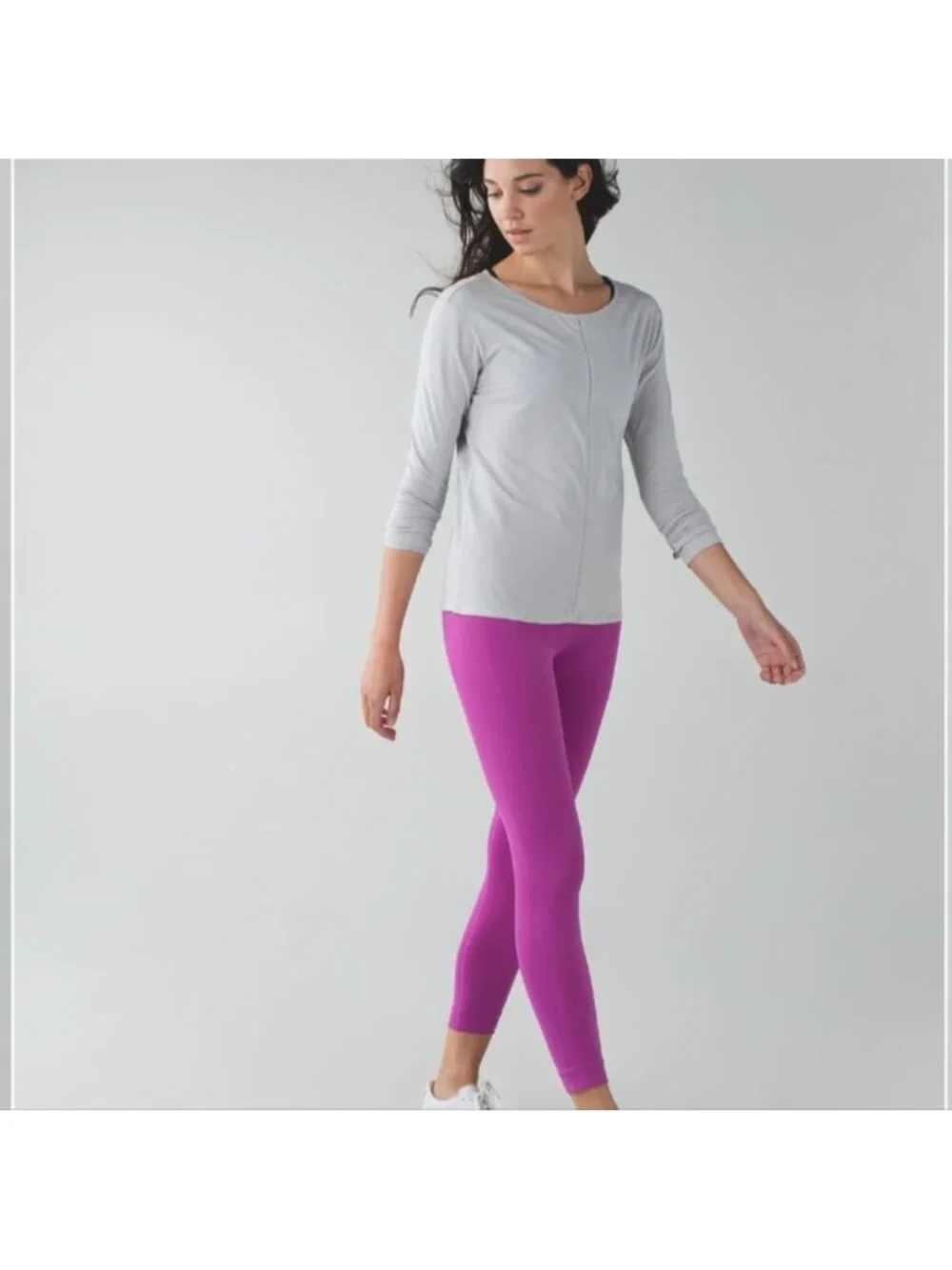 Lululemon Zone In Crop Ultra Violet